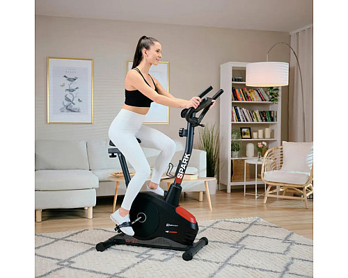 Велотренажер магнітний Hop-Sport HS-2080 Spark чорно-червоний (2025)