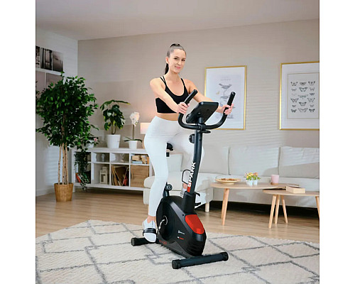 Велотренажер магнітний Hop-Sport HS-2080 Spark чорно-червоний (2025)