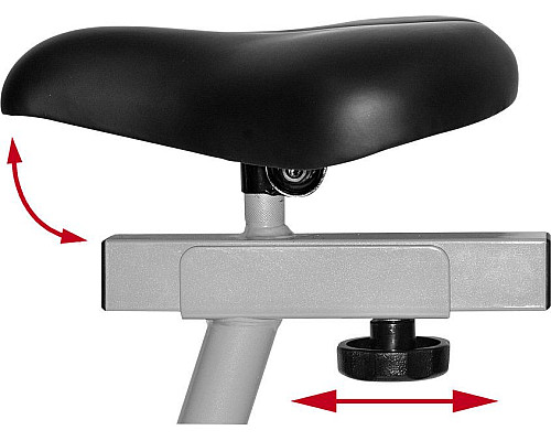 Велотренажер Christopeit AL1  сіро-червоний