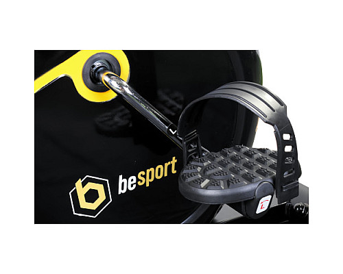 Велотренажер магнітний Besport BS-0801 Speed чорно-жовтий