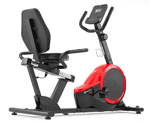 Горизонтальний велотренажер Hop-Sport HS-060L Pulse 2020 червоний