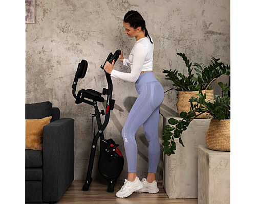 Велотренажер Hop-Sport HS-3030X Apeks X-Bike чорний