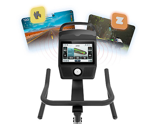Велотренажер магнітний inSPORTline ZenRoute 1200, чорний