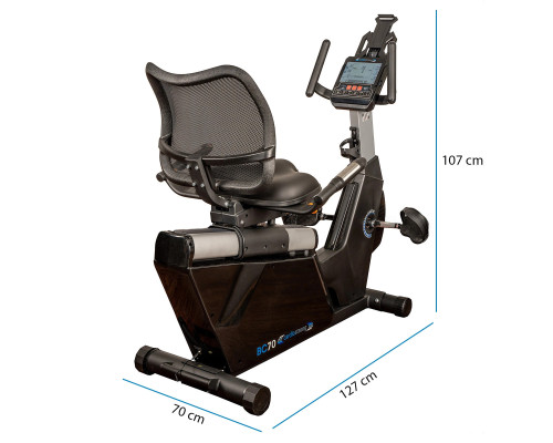 Велотренажер Cardiostrong BC70, чорний