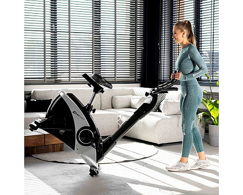 Велотренажер електромагнітний Hop-Sport HS-090H Apollo'21 сріблястий Console+ Мат