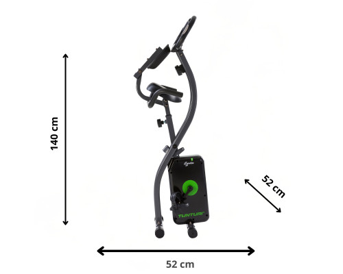 Велотренажер Tunturi Cardio Fit B25 X-Bike, чорний