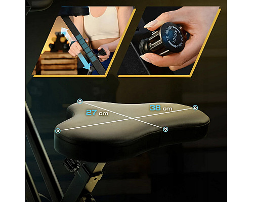 Велотренажер магнітний Trex Sport TX-340XB BRIZ чорно-сірий