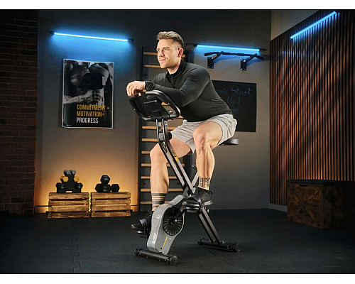 Велотренажер магнітний Trex Sport TX-340XB BRIZ чорно-сірий