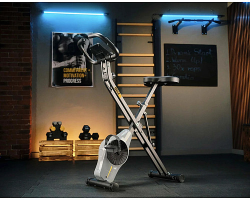 Велотренажер магнітний Trex Sport TX-340XB BRIZ чорно-сірий