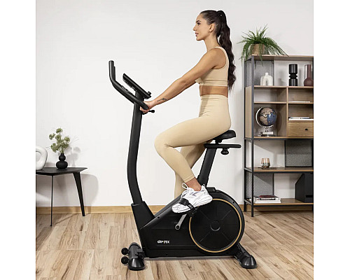 Велотренажер електромагнітний Gymtek XB2500 чорно-золотистий