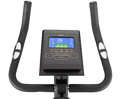 Велотренажер електромагнітний Gymtek XB2500 чорно-золотистий
