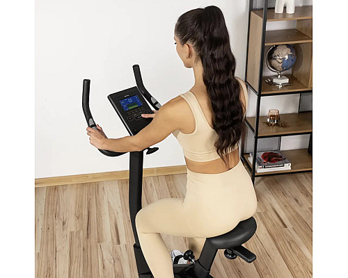 Велотренажер електромагнітний Gymtek XB2500 чорно-золотистий