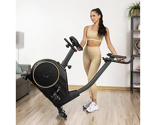 Велотренажер електромагнітний Gymtek XB2500 чорно-золотистий