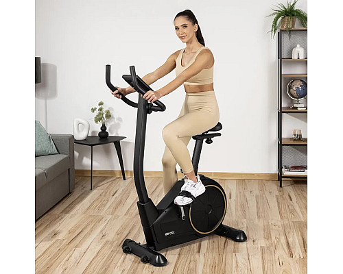 Велотренажер електромагнітний Gymtek XB2500 чорно-золотистий