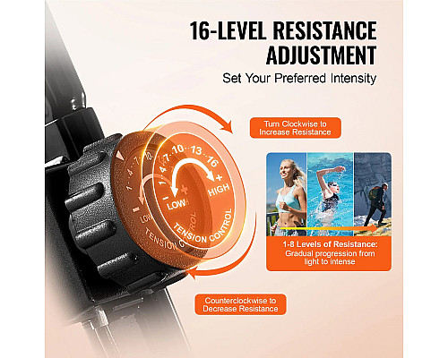 Велотренажер магнітний VEVOR Y-B206, чорний