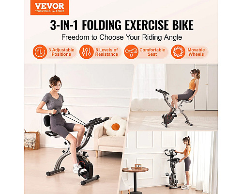 Велотренажр магнітний VEVOR Y-B203, чорний