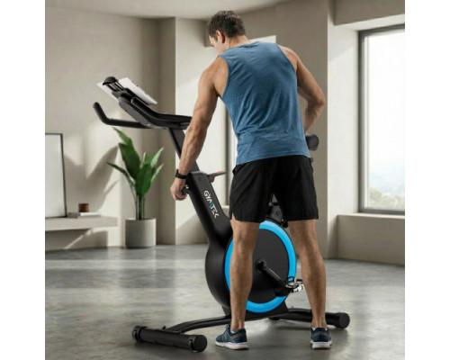 Велотренажер спінінговий магнітний Gymtek XB Cardio, чорно-синій
