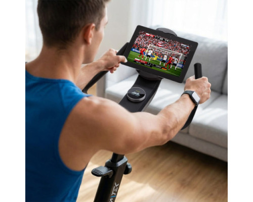 Велотренажер спінінговий магнітний Gymtek XB Cardio, чорно-синій