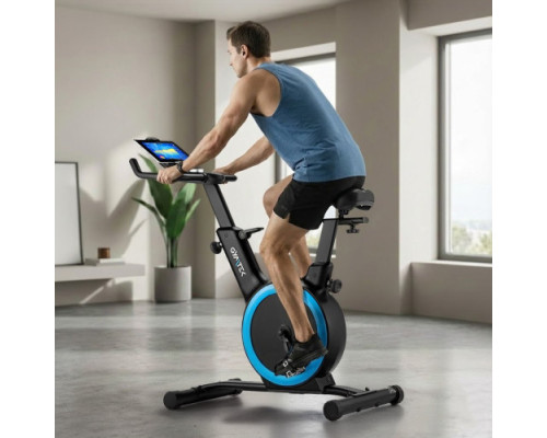 Велотренажер спінінговий магнітний Gymtek XB Cardio, чорно-синій