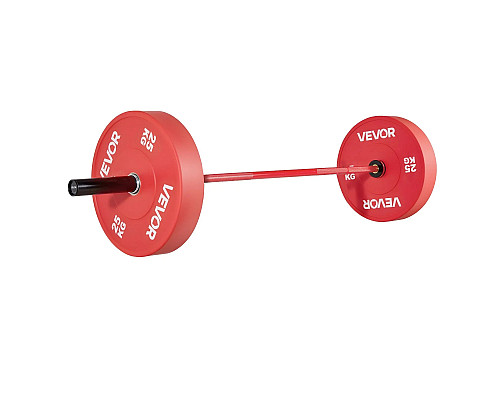 Гриф для штанги VEVOR 180 см, червоний