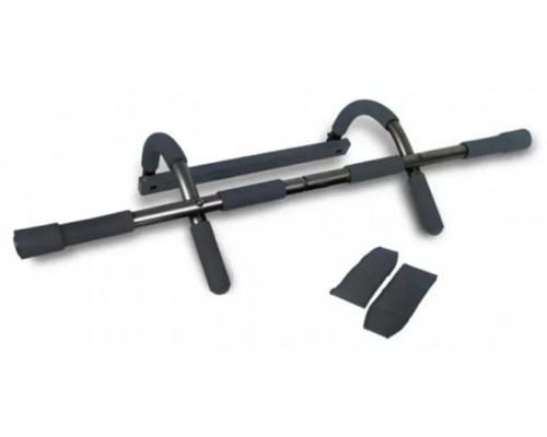 Турнік для підтягування LiveUp CHIN-UP BAR WITH ARM STRAP, чорний