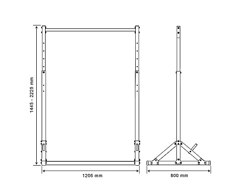 Турнік стаціонарний з поручнями K-Sport KSSL060