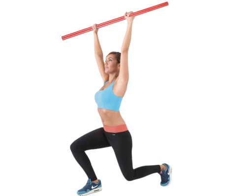 Палиця гімнастична (бодібар) Gymtek 120 см червоний