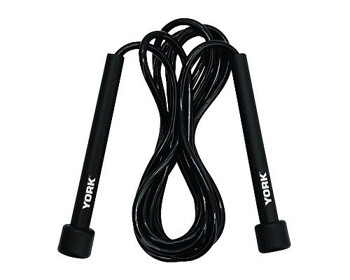 Скакалка York Fitness PVC з пластиковими ручками Скакалка York Fitness PVC з пластиковими ручками
