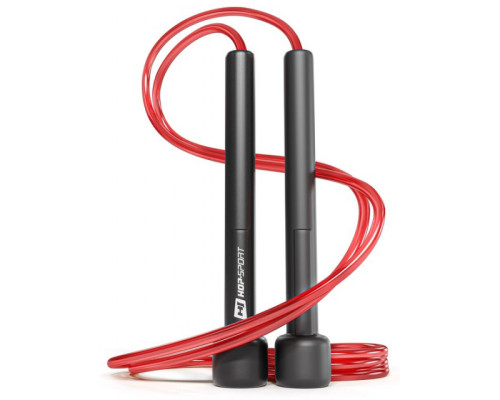 Скакалка Hop-Sport Crossfit NEW з пластиковими ручками HS-P025JR червона