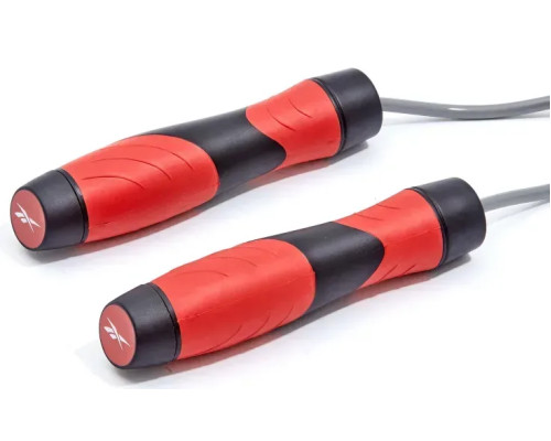 Скакалка Reebok Premium Skipping Rope 280 см, чорно-червона