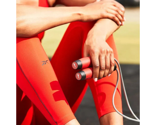 Скакалка Reebok Premium Skipping Rope 280 см, чорно-червона