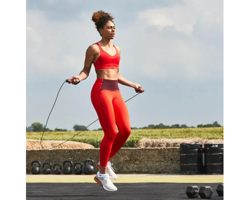 Скакалка Reebok Premium Skipping Rope 280 см, чорно-червона