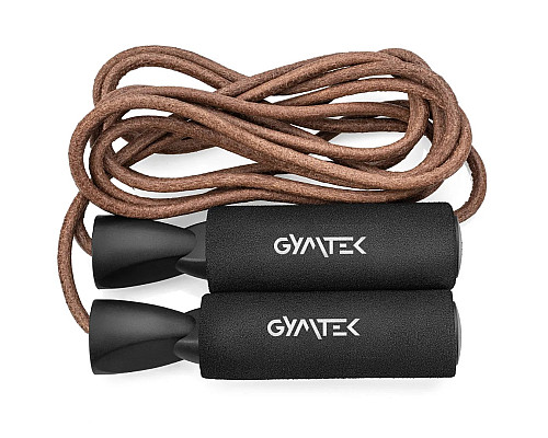 Скакалка Gymtek шкіряна з підшипниками 275 см Скакалка Gymtek шкіряна з підшипниками 275 см