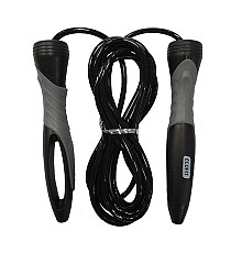 Скакалка Ecofit MDJR018 на підшипниках 275 см, чорно-сіра