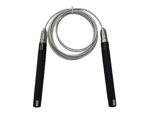 Скакалка EcoFit MDJR044 на підшипниках 300 см, чорна