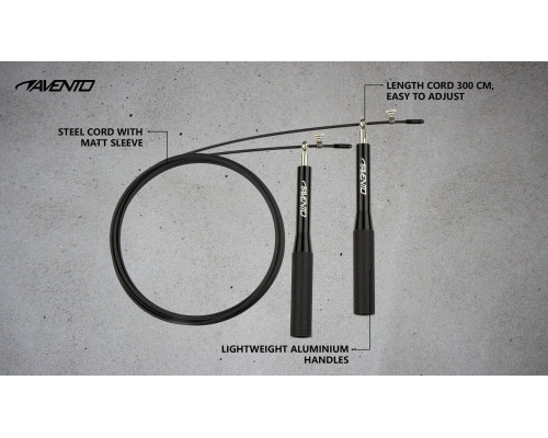 Алюмінієва боксерська скакалка AVENTO 2.8м уні