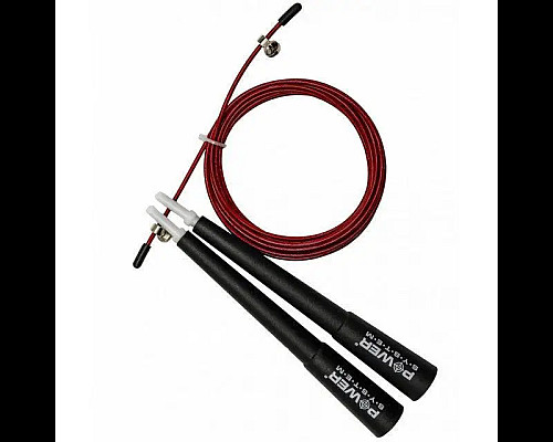 Скакалка швидкісна Power System PS-4033 2,8 м, червона