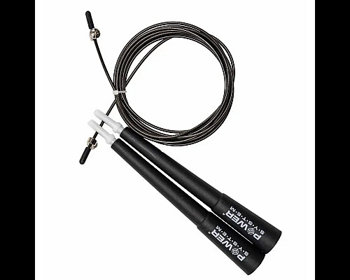 Скакалка швидкісна Power System PS-4033 2,8 м, чорна