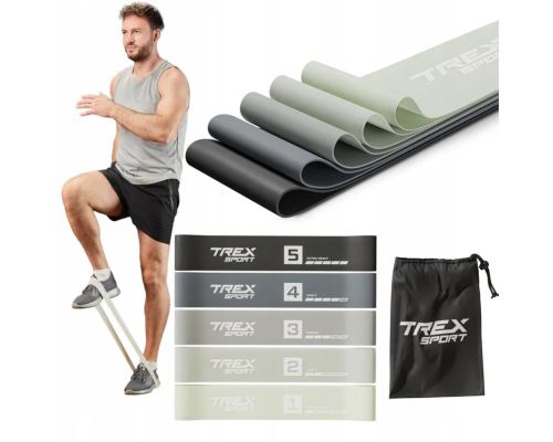 Набір резинок для фітнесу Trex Sport TX-065RBG 1-18кг