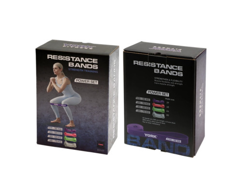 Набір резинок для фітнесу York Fitness 4 шт (5 - 40 кг)