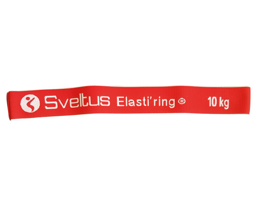 Резинка для фитнеса Sveltus Elasti'ring тканевая 10 кг Красная (SLTS-0154)