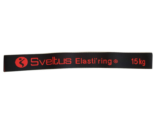 Резинка для фитнеса Sveltus Elasti'ring тканевая 15 кг Черная (SLTS-0155)