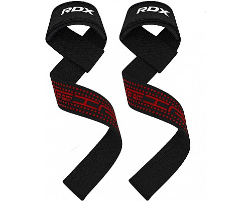 Лямки для тяги RDX Gel Pro, чорно-червоні