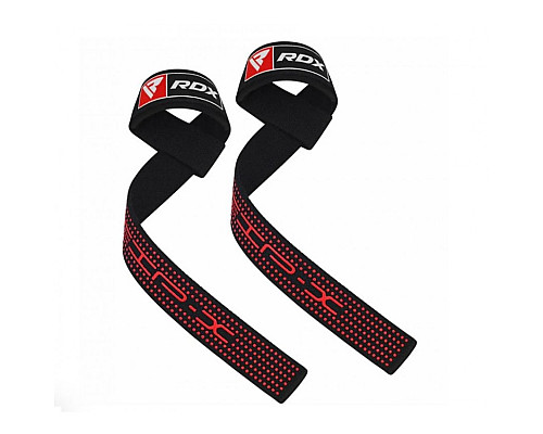 Лямки для тяги RDX Gel S4, чорно-червоні