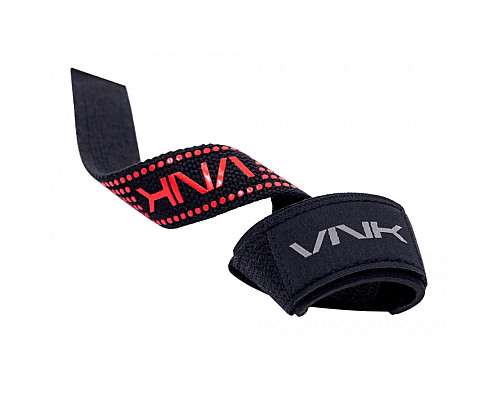 Лямки для тяги VNK Gel, чорно-червоні