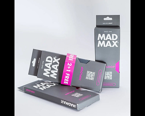 Еспандери для фітнесу MadMax MFA-305 3 шт., рожево-сірі