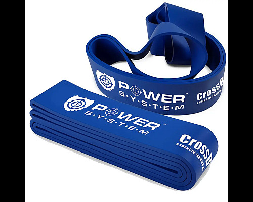 Еспандер-петля для фітнесу Power System PS-4054 CrossFit опір 22-50 кг, синій