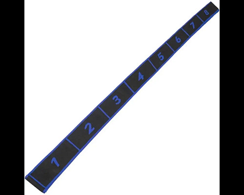 Резинка для фітнесу з петлями Queenfit 86,5 х 4 см чорно-блакитна