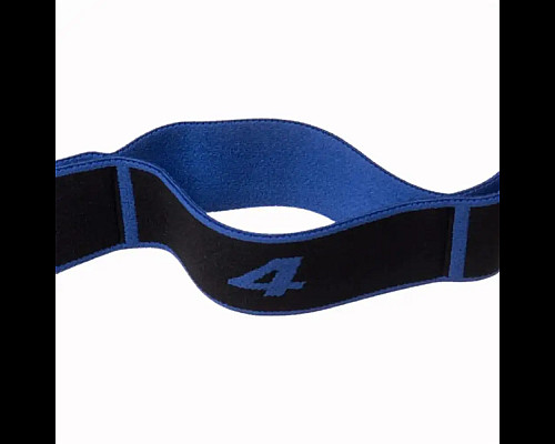 Резинка для фітнесу з петлями Queenfit 86,5 х 4 см чорно-блакитна