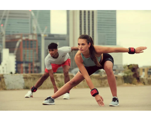Обважнювачі для щиколотки/зап'ястя Reebok Premium 0.5 кг, чорно-червоний